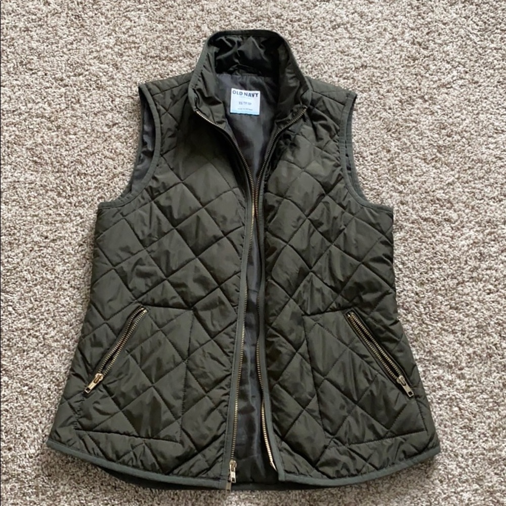 Green Quilted Vest
